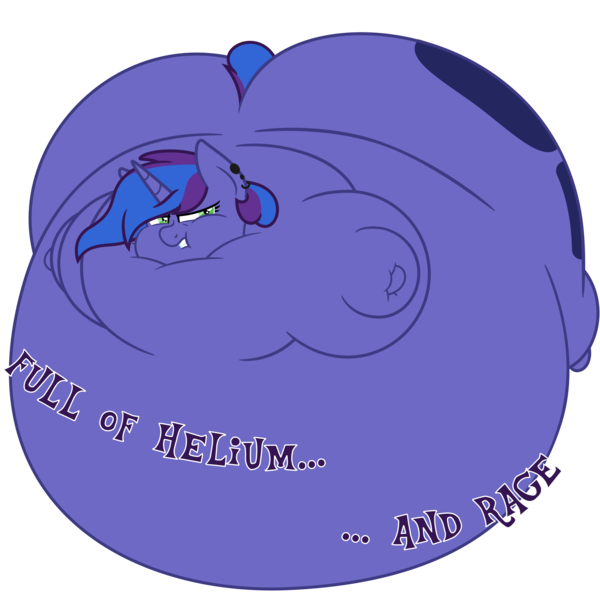 Size: 3000x3000 | Tagged: questionable, artist:worstsousaphonehorse, derpibooru import, oc, oc:blue monday, unofficial characters only, unicorn, angry, belly, big belly, butt, ear piercing, earring, female, floating, horn, huge belly, huge butt, image, impossibly large belly, impossibly large butt, inflation, jewelry, large butt, piercing, png, puffy cheeks, simple background, solo, solo female, text, transparent background, vector