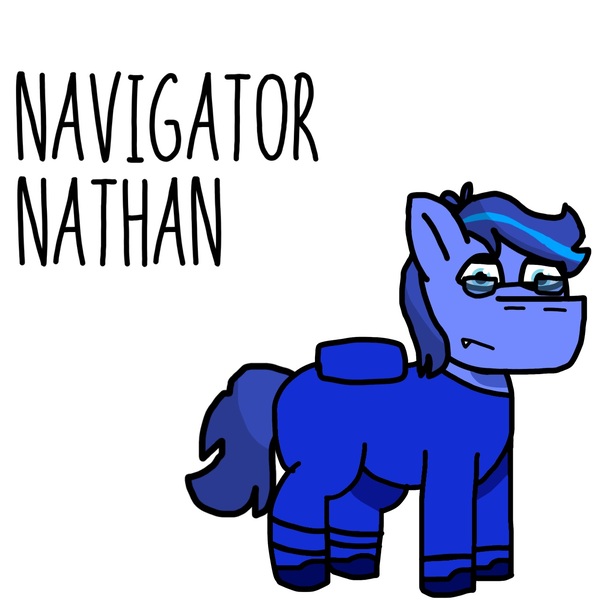 Size: 1280x1280 | Tagged: safe, artist:josephthedumbimpostor, derpibooru import, oc, oc:navigator nathan, unofficial characters only, earth pony, among us, image, jpeg, male, simple background, white background