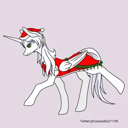 Size: 2000x2000 | Tagged: safe, artist:cassandra211190, derpibooru import, oc, oc:κασσάνδρα, alicorn, pony, alicorn oc, clothed ponies, horn, image, png, slender, solo, standing on two hooves, thin, wings