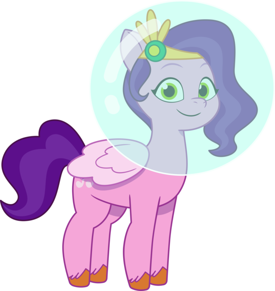 Size: 3138x3315 | Tagged: safe, derpibooru import, official, pipp petals, pegasus, pony, g5, my little pony: tell your tale, spoiler:g5, spoiler:my little pony: tell your tale, spoiler:tyts02e28, .ai available, .svg available, bubble, diadem, enchantment under the sea, female, folded wings, image, jewelry, mare, png, regalia, simple background, smiling, solo, transparent background, unshorn fetlocks, vector, wings