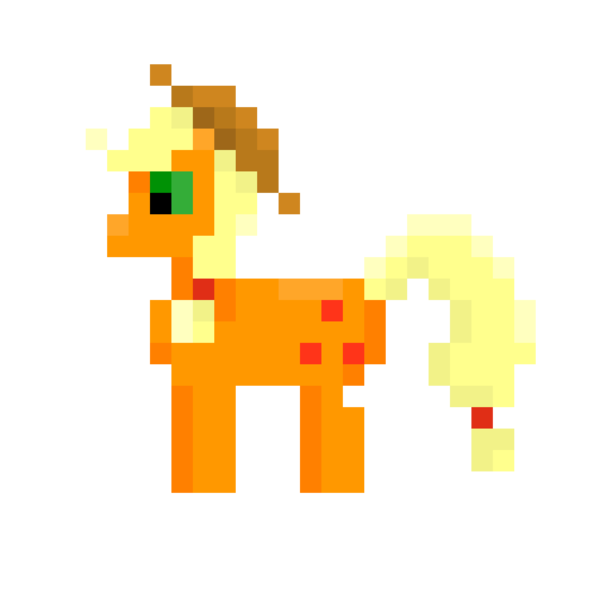 Size: 1204x1204 | Tagged: safe, derpibooru import, applejack, earth pony, pony, g4, applejack's hat, cowboy hat, digital art, hat, image, pixel art, png, simple background, solo, transparent background