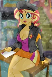 Size: 5070x7524 | Tagged: safe, artist:emeraldblast63, derpibooru import, sunset shimmer, equestria girls, g4, breasts, busty sunset shimmer, image, png, stupid sexy sunset shimmer