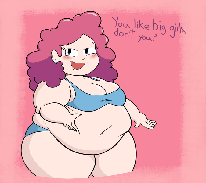 Size: 2250x2000 | Tagged: safe, artist:fattysden, derpibooru import, pinkie pie, human, g4, fat, female, image, obese, plump, png, pudgy pie