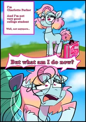 Size: 1240x1754 | Tagged: safe, artist:jully-park, derpibooru import, oc, oc:charlotte parker, oc:ella evans, unofficial characters only, earth pony, pegasus, pony, comic:how i meet my chaotic friends, comic, image, png