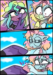 Size: 1240x1754 | Tagged: safe, artist:jully-park, derpibooru import, oc, oc:charlotte parker, oc:ella evans, unofficial characters only, earth pony, pegasus, pony, comic:how i meet my chaotic friends, comic, image, png