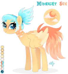 Size: 1920x2100 | Tagged: safe, artist:kabuvee, derpibooru import, oc, oc:midnight sun, pegasus, pony, colored wings, female, image, mare, png, simple background, solo, transparent background, two toned wings, wings