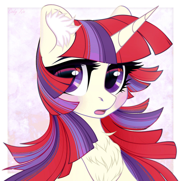 Size: 1500x1500 | Tagged: safe, artist:xie, derpibooru import, moondancer, pony, unicorn, amending fences, g4, beautiful, chest fluff, cute, ear fluff, horn, image, jpeg, my little pony, solo