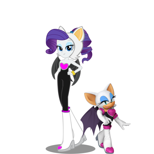 Size: 2048x2048 | Tagged: safe, artist:kalel156, derpibooru import, rarity, bat, human, equestria girls, g4, clothes, cosplay, costume, female, image, png, rouge the bat, simple background, sonic the hedgehog (series), transparent background, vector