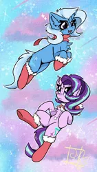 Size: 2160x3840 | Tagged: safe, artist:jubyskylines, derpibooru import, starlight glimmer, trixie, g4, image, png