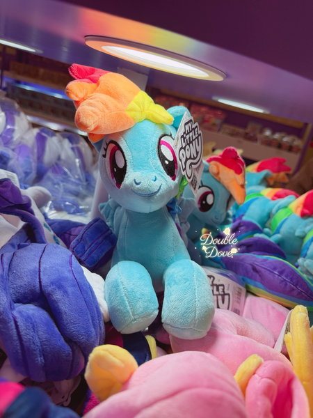 Size: 1392x1856 | Tagged: safe, derpibooru import, official, fluttershy, rainbow dash, rarity, twilight sparkle, pegasus, pony, g4, front view, image, irl, looking at you, lying down, merchandise, photo, plushie, png, pony plushie, reesee, smiling