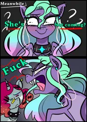 Size: 1240x1754 | Tagged: safe, artist:jully-park, derpibooru import, oc, oc:ella evans, pegasus, pony, unicorn, comic:how i meet my chaotic friends, comic, horn, image, png