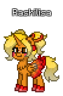 Size: 208x316 | Tagged: safe, artist:princess ice color twinkle, derpibooru import, oc, oc:rashilisa, alicorn, pony, pony town, blushing, brown eyes, chest hair, clothes, female, freckles, image, mare, orange skin, pixel art, png, ponytail, red bow, red shoes, side horn, simple background, tail, transparent background, yellow mane, yellow tail