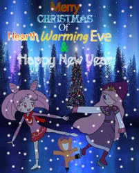 Size: 2521x3143 | Tagged: safe, derpibooru import, tender taps, human, g4, celena butterfly, christmas, female, hearth's warming eve, holiday, human female, image, jpeg, rini chibiusa tsukino, rini tsukino, sailor moon (series), star vs the forces of evil