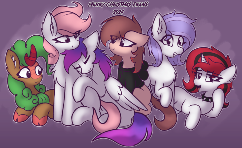 Size: 2888x1769 | Tagged: safe, artist:shepardinthesky, derpibooru import, oc, oc:guini, oc:lilith, oc:lyrabop, oc:shepard, oc:stillwater, oc:wormy, unofficial characters only, colored sketch, group hug, hug, hugging a pony, image, nuzzling, png, sketch