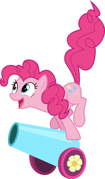 Size: 3000x5100 | Tagged: safe, artist:cloudy glow, derpibooru import, pinkie pie, earth pony, pony, g4, female, image, party cannon, png, simple background, solo, transparent background, vector