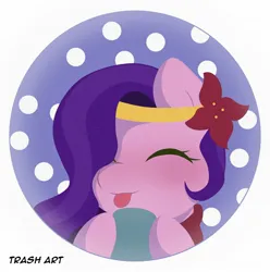 Size: 2028x2048 | Tagged: safe, artist:eltrash_art6, derpibooru import, pipp petals, pegasus, pony, g5, adorapipp, blushing, chocolate, christmas, clothes, cute, eyes closed, female, flower, flower in hair, food, holiday, hot chocolate, icon, image, jpeg, mare, mug, scarf, snow, solo