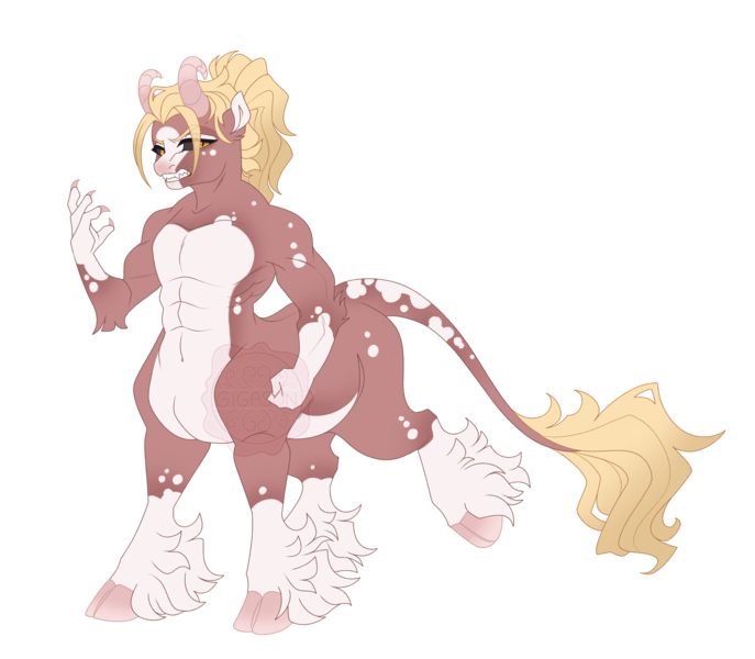 Size: 6300x5500 | Tagged: safe, artist:gigason, derpibooru import, oc, oc:antebellum, centaur, taur, absurd resolution, image, interspecies offspring, male, offspring, parent:lord tirek, parent:luster dawn, png, simple background, solo, transparent background