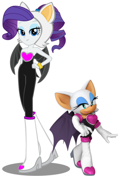 Size: 590x860 | Tagged: safe, artist:kalel156, derpibooru import, rarity, bat, human, equestria girls, g4, bare shoulders, clothes, cosplay, costume, female, image, png, rouge the bat, simple background, sleeveless, sonic the hedgehog (series), strapless, transparent background, vector