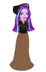 Size: 2000x3125 | Tagged: safe, artist:cartoonmasterv3, artist:nie-martw-sie-o-mnie, derpibooru import, aria blaze, human, undead, zombie, equestria girls, g4, caroling, christmas, christmas 2024, clothes, dress, female, gown, holiday, humanized, image, long dress, long skirt, over enthusiastic carolers, png, simple background, skirt, solo, transparent background, victorian, victorian dress