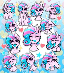 Size: 2408x2752 | Tagged: artist needed, safe, derpibooru import, oc, oc:sweetie swirl, unofficial characters only, bat pony, amazed, bat pony oc, bat wings, blue tongue, candy, confused, eyelashes, femboy, food, grin, hair over one eye, image, jpeg, looking at you, male, multicolored hair, question mark, sad, simple background, sitting, smiling, smiling at you, smug, sticker set, surprised, teary eyes, tongue out, wings