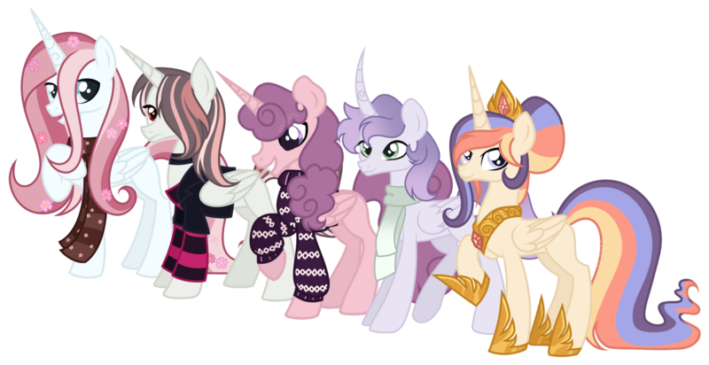 Size: 3484x1793 | Tagged: safe, artist:monochrome-sunsets, derpibooru import, oc, unofficial characters only, alicorn, pony, unicorn, clothes, female, horn, image, mare, png, scarf, simple background, transparent background