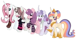 Size: 3484x1793 | Tagged: safe, artist:monochrome-sunsets, derpibooru import, oc, unofficial characters only, alicorn, pony, unicorn, clothes, female, horn, image, mare, png, scarf, simple background, transparent background