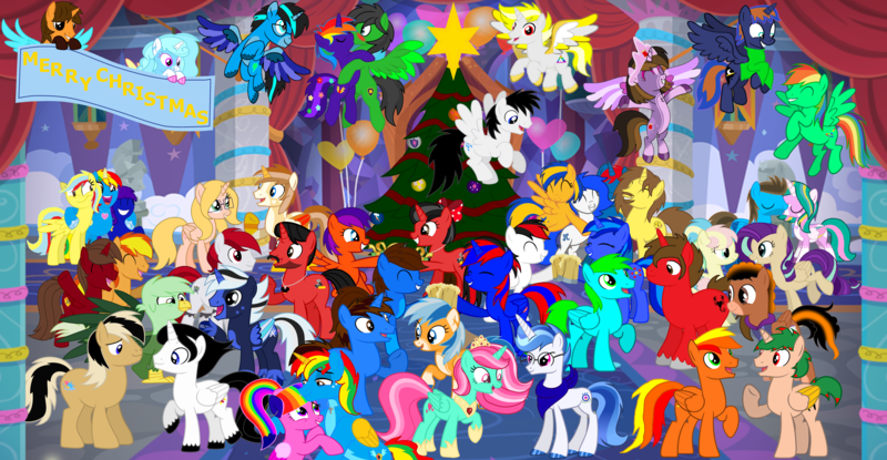 Size: 6913x3588 | Tagged: safe, artist:star-armour95, derpibooru import, oc, oc:allie, oc:ashley gal, oc:asteroid angus, oc:bludeuce, oc:bright star, oc:ej, oc:fidget, oc:firey ratchet, oc:flare spark, oc:ghost pony, oc:glory star, oc:grapefruit face, oc:gregory griffin, oc:hot wave, oc:jade harmony, oc:jemima sparkle, oc:lionheart, oc:lizzy sparkle, oc:llumi knight, oc:mickey motion, oc:miguel, oc:minnie motion, oc:oliver featherwing, oc:pencil sketch, oc:princess kincade, oc:rainbow flower, oc:rainbow sparkle, oc:red arrow, oc:rj, oc:rogan, oc:scotty scorpion, oc:shane park, oc:shield wing, oc:star armour, oc:star flower, oc:stephen (stephen-fisher), oc:sunlight mist, oc:swiftwing, oc:travel tail, oc:twinkle shield, oc:warding moonlight, unofficial characters only, earth pony, gryphon, pegasus, unicorn, g4, 2024, christmas, christmas party, collaboration, female, holiday, horn, image, male, party, png, simple background, transparent background