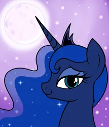 Size: 1289x1500 | Tagged: safe, artist:vomitvomiting, derpibooru import, princess luna, pony, g4, image, looking at you, png, solo