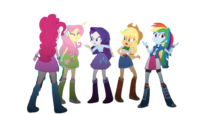 Size: 666x375 | Tagged: safe, derpibooru import, applejack, fluttershy, pinkie pie, rainbow dash, rarity, human, equestria girls, g4, belt, boots, clothes, cowboy boots, cowboy hat, hat, high heel boots, humane five, image, jacket, png, shirt, shoes, simple background, skirt, socks, solo, vest, white background