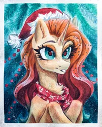 Size: 3009x3738 | Tagged: safe, artist:jsunlight, derpibooru import, oc, oc:sheron, pony, unicorn, horn, image, jpeg, solo, traditional art, watercolor painting