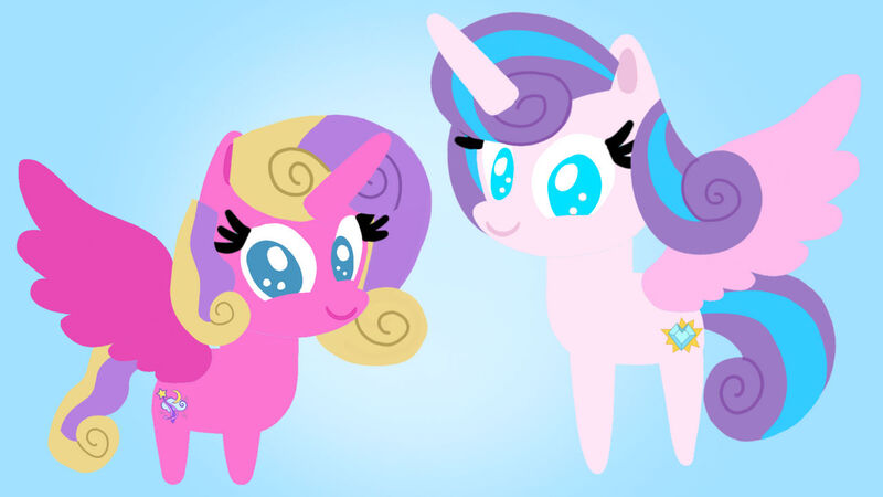 Size: 1280x720 | Tagged: safe, artist:mlplary6, derpibooru import, princess flurry heart, princess skyla, alicorn, pony, g4, female, filly, foal, image, jpeg, pointy ponies, teenager