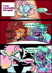 Size: 1240x1754 | Tagged: safe, artist:jully-park, derpibooru import, oc, oc:charlotte parker, oc:ella evans, oc:kelly clark, earth pony, pegasus, pony, comic:how i meet my chaotic friends, comic, image, png