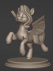 Size: 1195x1602 | Tagged: safe, artist:sunny way, derpibooru import, pipp petals, pegasus, pony, g5, my little pony: a new generation, 3d, 3d files, 3d print, 3d printing files, art, artwork, blender, craft, crown, digital art, female, figurine, files, gold, image, jewelry, mare, mlp new generation, my little pony, png, princess, regalia, sculpture, solo, statue, wings, zbrush