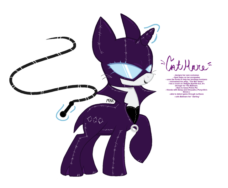 Size: 1782x1471 | Tagged: safe, artist:dsstoner, derpibooru import, rarity, pony, unicorn, g4, alternate universe, base used, batman, catwoman, clothes, costume, dc comics, female, horn, image, jacket, magic, magic aura, mare, png, rubber, rubber suit, stitches, whip