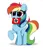 Size: 3320x3900 | Tagged: safe, artist:kittyrosie, edit, editor:dpr, ponerpics import, rainbow dash, pegasus, pony, emanata, fascism, female, flag, image, mare, nazi, nazi flag, png, raised hoof, simple background, solo, swastika, white background