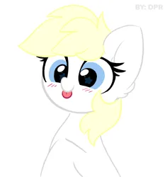 Size: 4840x5203 | Tagged: safe, artist:kittyrosie, edit, editor:dpr, ponerpics import, oc, oc:aryanne, unofficial characters only, pony, aryan pony, blushing, female, image, mare, nazi, nazipone, png, simple background, smiling, tongue out, white background