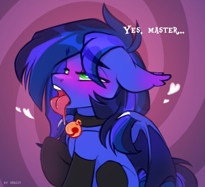 Size: 2048x1877 | Tagged: suggestive, artist:shelti, ponerpics import, oc, oc:guard cobalt flash, unofficial characters only, pony, ahegao, clothes, dialogue, female, image, jpeg, leash, mare, open mouth, socks, tongue out