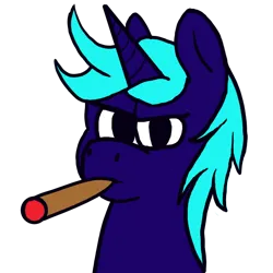 Size: 600x600 | Tagged: safe, artist:mikhil, derpibooru import, oc, pony, unicorn, cigar, horn, image, male, png, simple background, solo, stallion, transparent background, unicorn oc