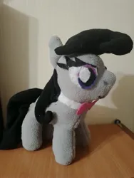 Size: 4000x3000 | Tagged: safe, artist:jbond, derpibooru import, octavia melody, earth pony, pony, g4, bow, female, handmade, image, irl, jpeg, mare, photo, plushie, solo