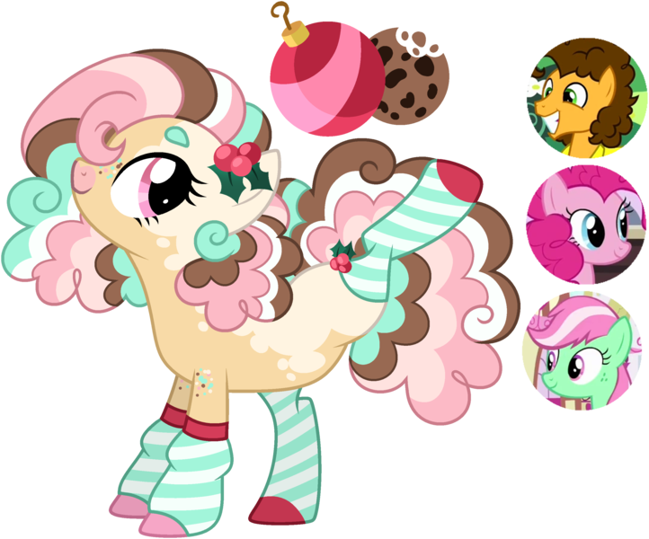 Size: 2737x2273 | Tagged: safe, artist:strawberry-spritz, derpibooru import, cheese sandwich, minty (g4), pinkie pie, oc, pony, g4, clothes, female, fusion, fusion:cheese sandwich, fusion:minty (g4), fusion:pinkie pie, image, leg warmers, mare, png, simple background, transparent background