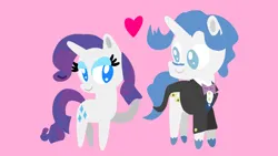 Size: 1280x720 | Tagged: safe, artist:mlplary6, derpibooru import, fancypants, rarity, pony, unicorn, g4, female, horn, image, jpeg, male, mare, pointy ponies, ship:raripants, shipping, stallion, straight