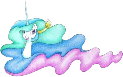 Size: 1204x755 | Tagged: safe, artist:bluemagic, derpibooru import, princess celestia, alicorn, pony, g4, candy, ethereal mane, food, horn, image, lollipop, png, simple background, transparent background