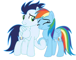 Size: 1280x1013 | Tagged: safe, artist:soarindasher10, derpibooru import, rainbow dash, soarin', pegasus, pony, g4, female, image, male, mare, png, shipping, simple background, soarindash, stallion, straight, transparent background