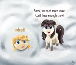 Size: 2000x1706 | Tagged: safe, artist:jphyperx, derpibooru import, oc, oc:frosty flakes, earth pony, pony, taiga pony, chest fluff, elder scrolls, image, looking at you, oblivion, png, snow, snowfall, the elder scrolls, winter