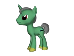 Size: 2000x1500 | Tagged: safe, artist:taionafan369, derpibooru import, editor:taionafan369, oc, oc:sergeant bash, ponified, pony, unicorn, pony creator, g4, 3d, 3d pony creator, horn, house robot, housebot, image, male, male oc, png, ponylumen, robot wars, simple background, solo, stallion, stallion oc, transparent background, unicorn oc, unshorn fetlocks