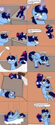 Size: 4100x9339 | Tagged: source needed, safe, artist:realtyler, derpibooru import, twilight sparkle, oc, oc:blue thunder, alicorn, pony, baby, baby pony, canon x oc, colt, diaper, diaper change, father, female, flying, foal, image, male, png, shipping, straight, thundersparkle