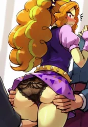 Size: 704x1024 | Tagged: suggestive, ai content, derpibooru import, machine learning generated, prompter:egupskirt00, adagio dazzle, aria blaze, sonata dusk, equestria girls, g4, angry, ass, blushing, butt, clothes, grope, image, jpeg, lace underwear, molestation, panties, personal space invasion, public, skirt, skirt lift, the dazzlings, underwear, upskirt, voyeurism