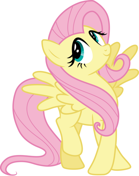 Size: 3000x3787 | Tagged: safe, alternate version, artist:cloudy glow, derpibooru import, fluttershy, pegasus, g4, female, happy, image, png, simple background, solo, transparent background, vector