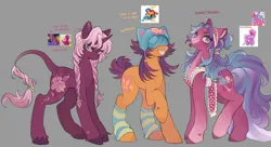 Size: 2048x1115 | Tagged: safe, artist:rottendevilman, derpibooru import, cheerilee (g3), scootaloo (g3), sweet berry, earth pony, pony, unicorn, g2, g3, apron, berry, black and white, braces, braid, braided tail, clothes, female, food, goggles, grayscale, helmet, horn, image, jpeg, leg warmers, leonine tail, mare, monochrome, mouth hold, sketch, tail, trio