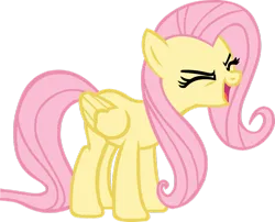 Size: 995x803 | Tagged: safe, artist:landboom, derpibooru import, fluttershy, pony, g4, sonic rainboom (episode), image, my little pony, png, simple background, solo, transparent background, vector, yay